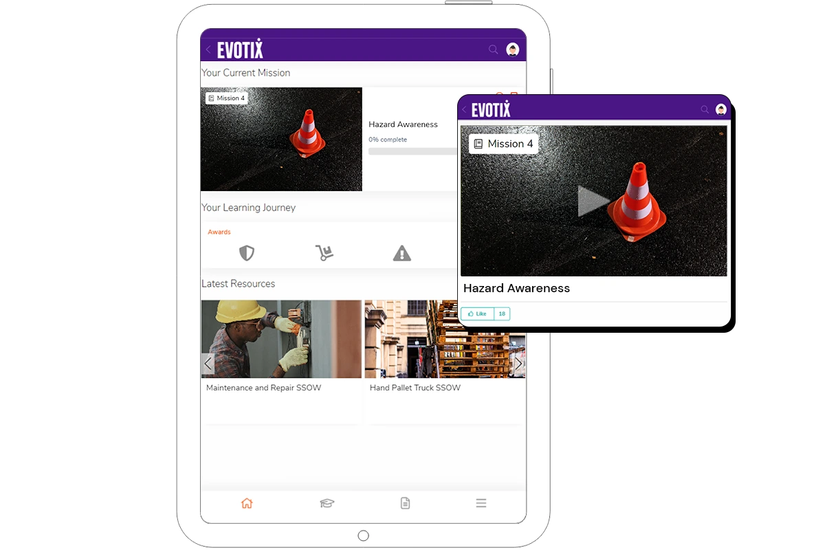 Coach your people on the importance of managing and identifying risk, anywhere, with microlearning