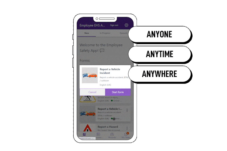 Use AssureGO+ to report incidents, near misses and unsafe acts wherever you are.