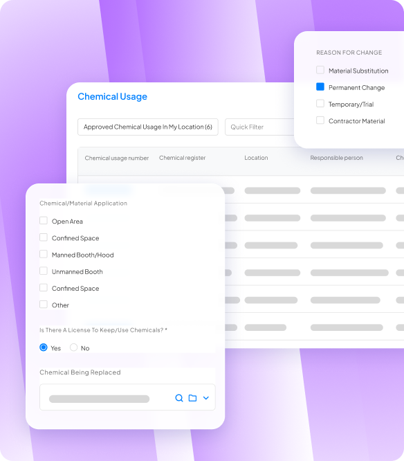 Chemical and SDS management software features