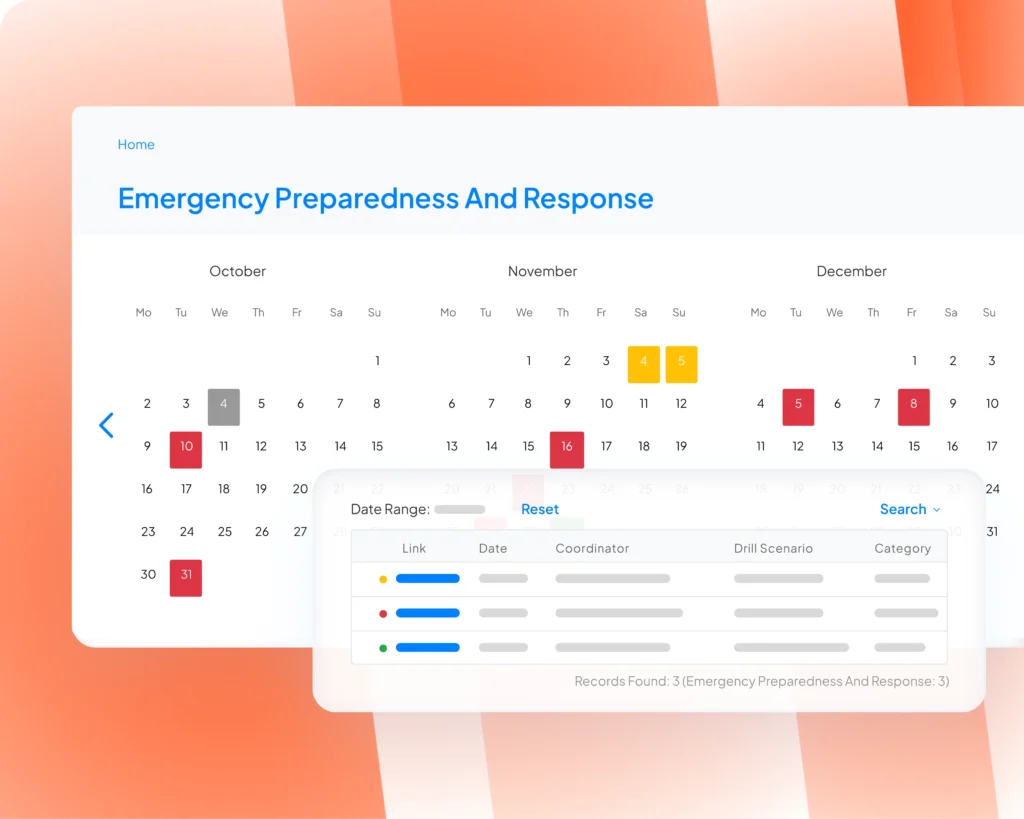 Emergency Response software dashboard