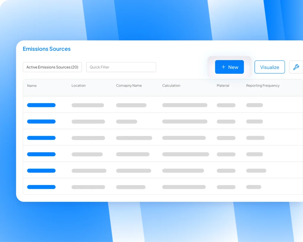 Environmental Emissions Management Software​