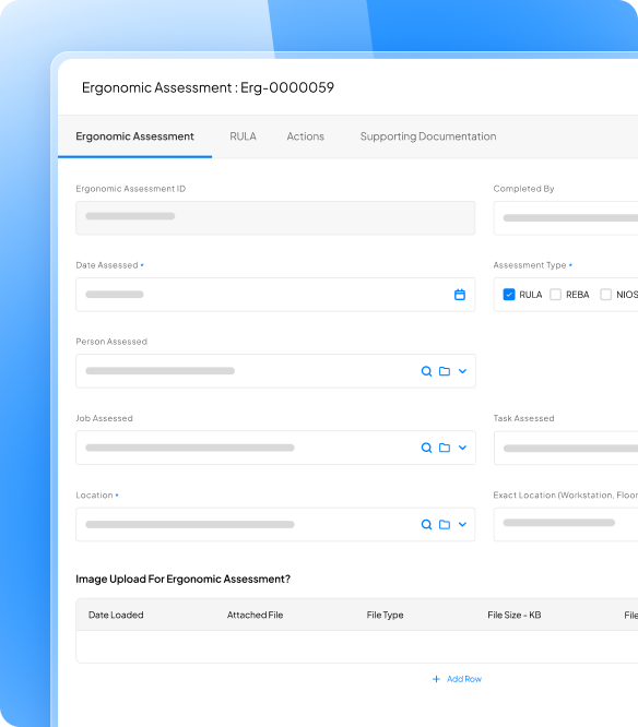 EHS ergonomic software features