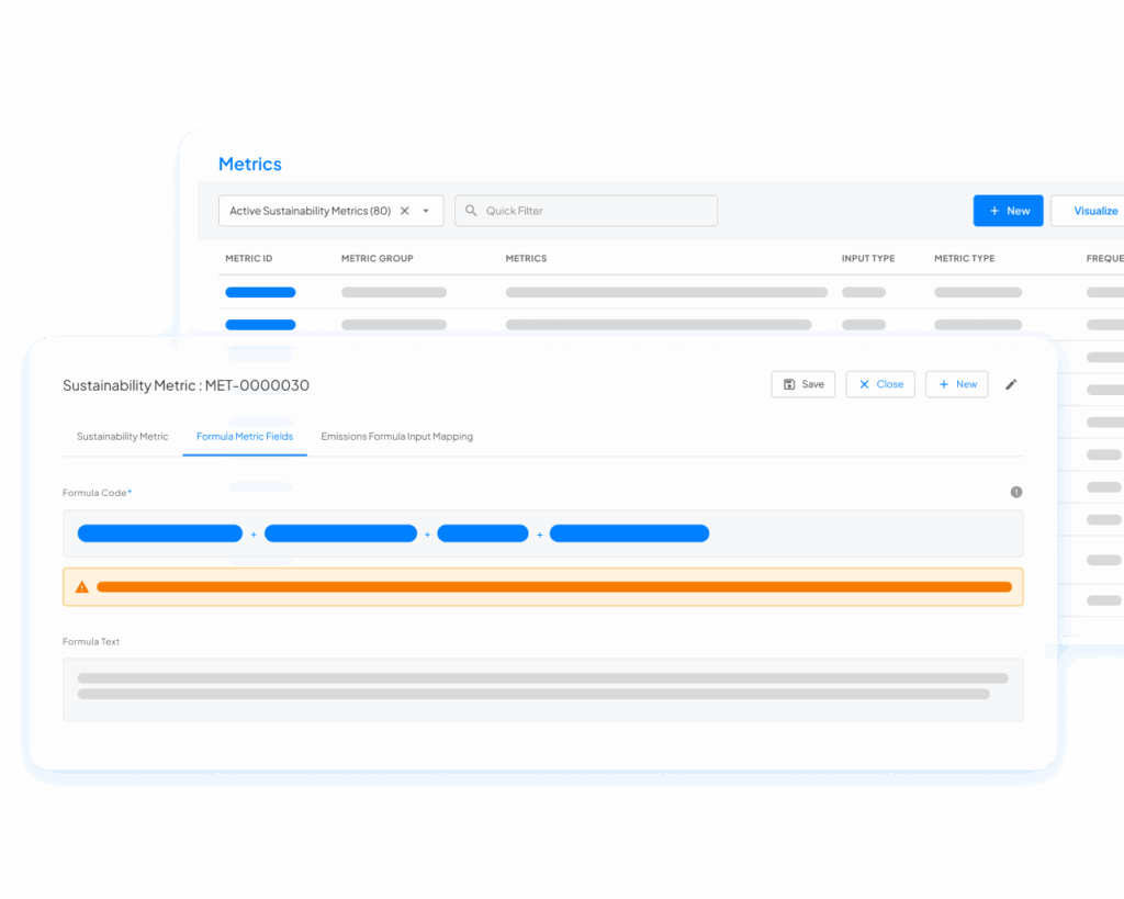 ESG metrics software dashboard