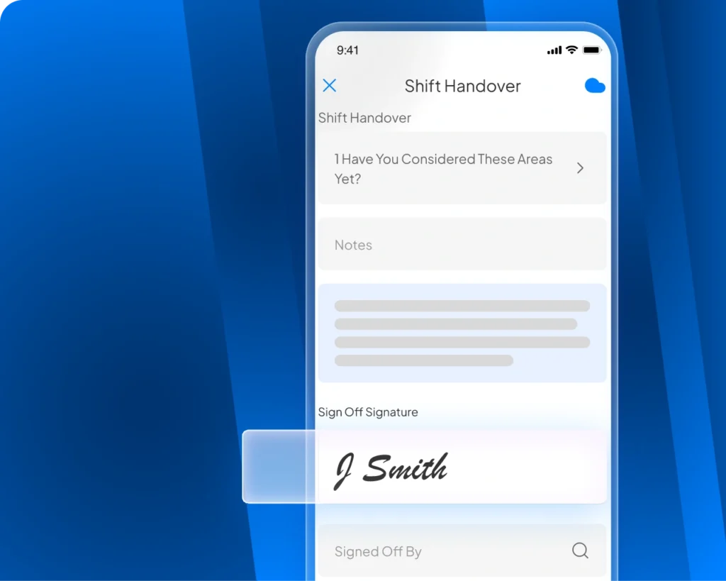 Shift Handover Hero Frame