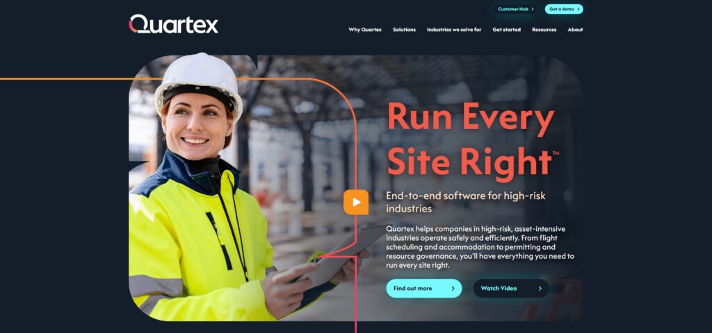Quartex Home Page Screenshot